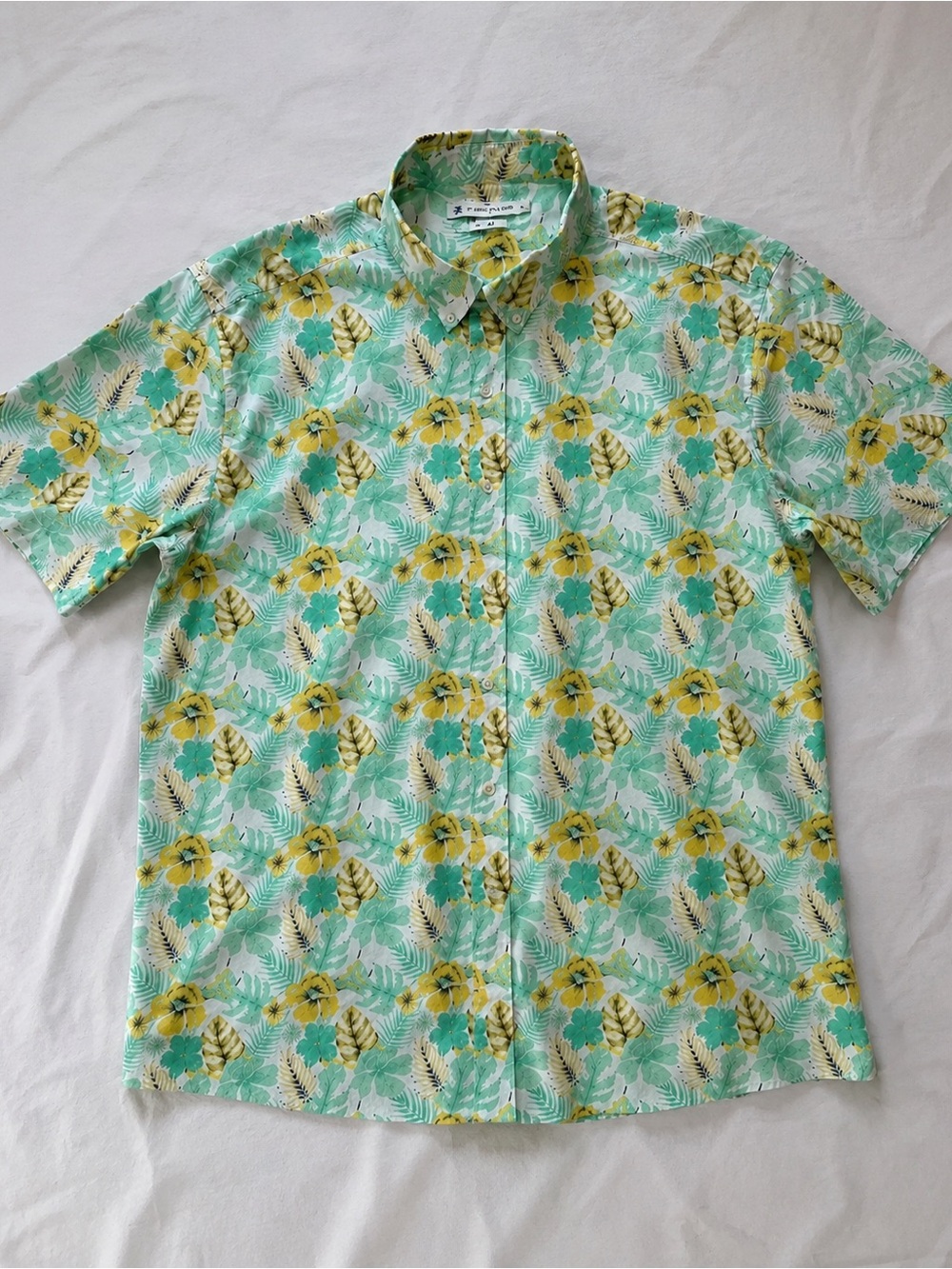Southern Proper Tropical Floral Button Front Shirt XL